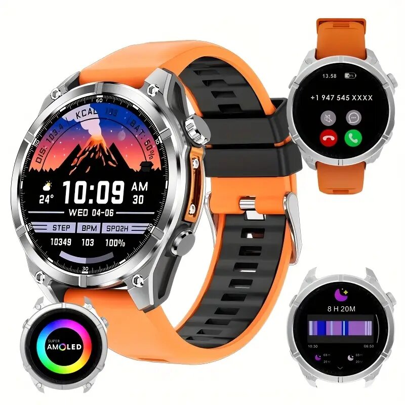 Montre connectée HD300 AMOLED orange