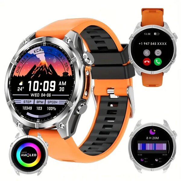Montre connectée HD300 AMOLED orange