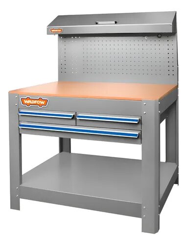 Établi métallique avec tiroirs