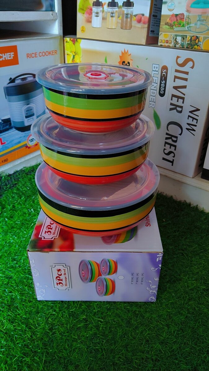3in1 ceramic bowls with cover
