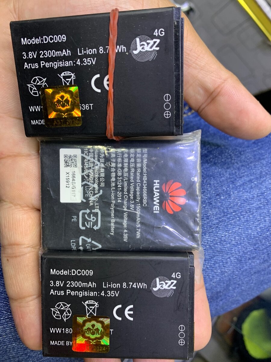 Zong/Jazz/ufone Device original batteries