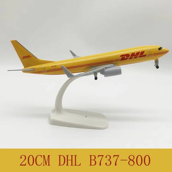 Avion Miniature Décoration DHL 20cm