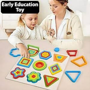 Wooden shape Recognition Board