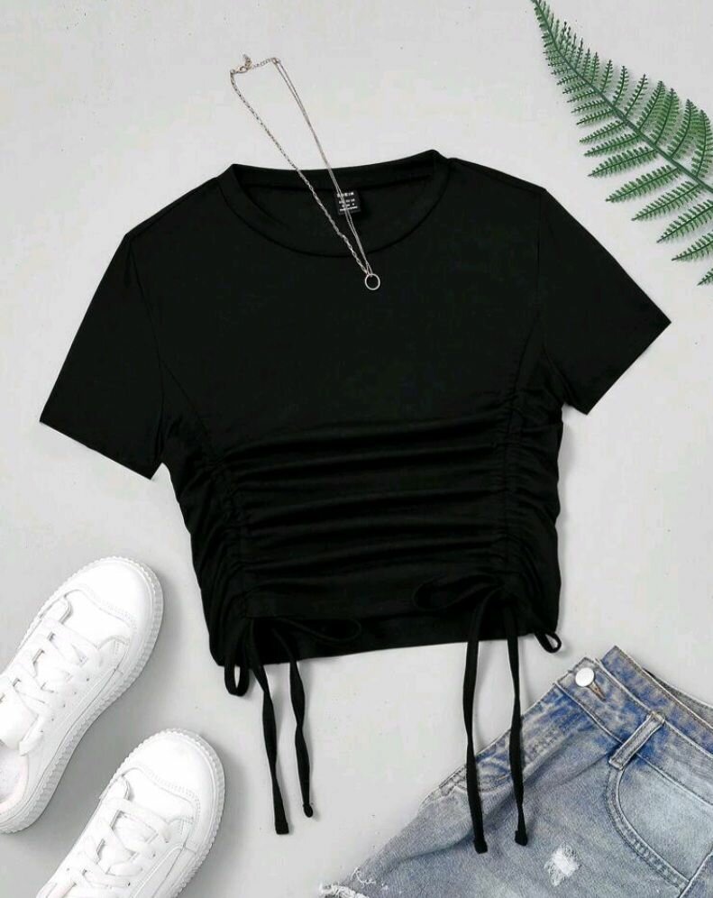 T-shirt froncé femme chic