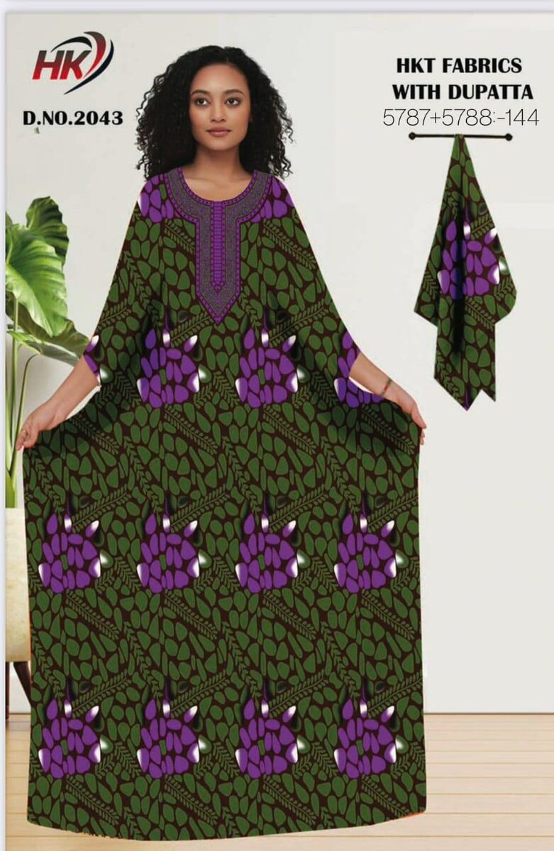 Robe Abaya avec Dupatta HKT