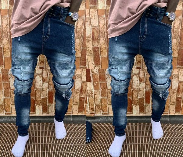 Jeans déchirés tendance homme