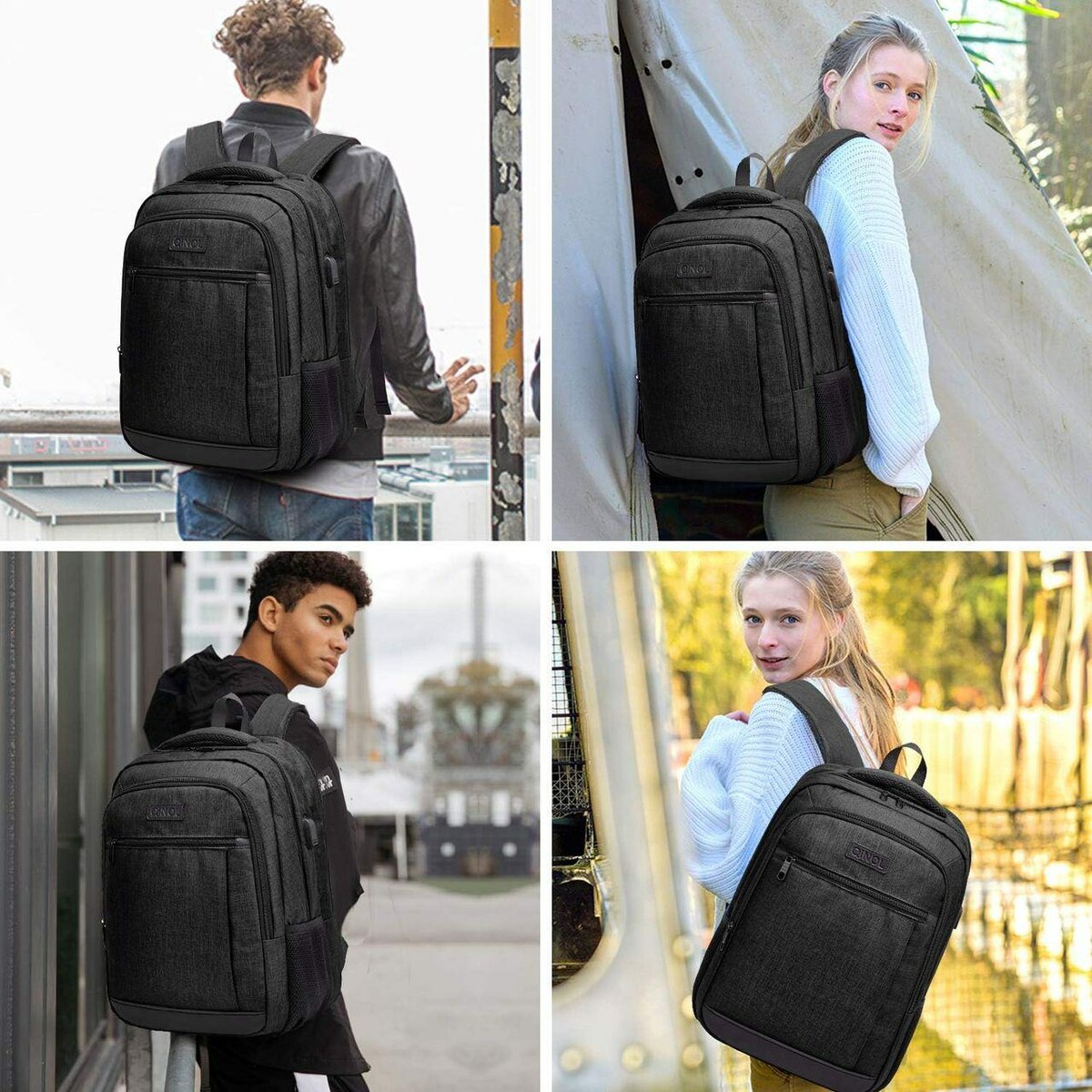 Multifunctional Laptop Backpack Adjustable Strap Fashion