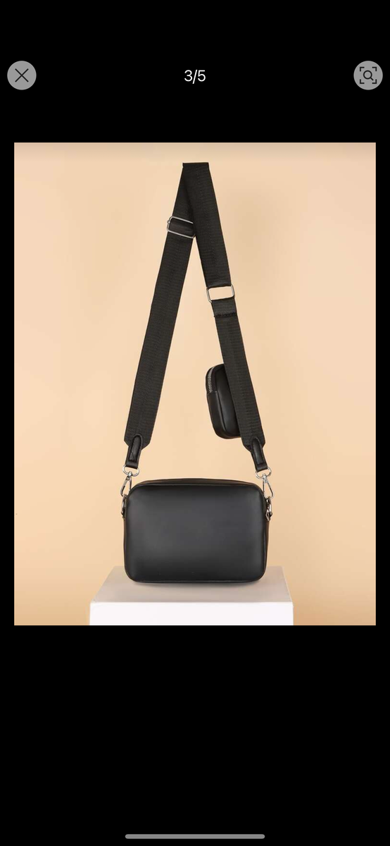 Sacoche bandoulière noire élégante