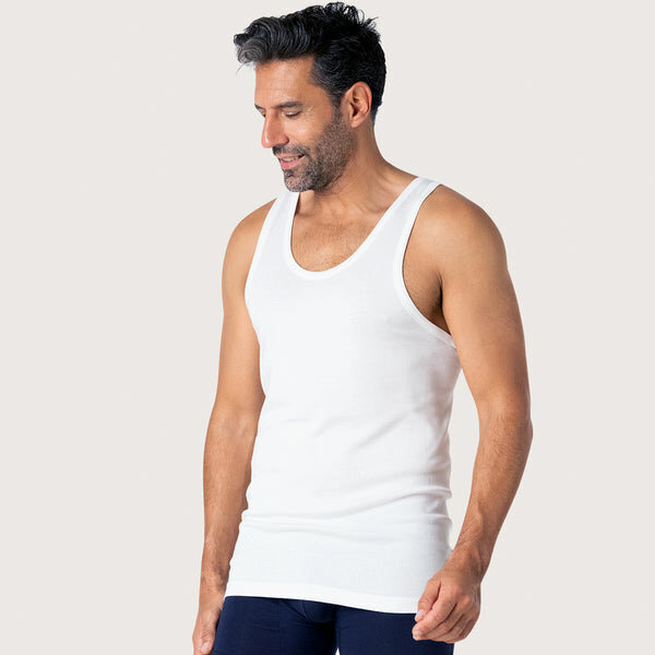 Débardeur Homme Confortable Blanc