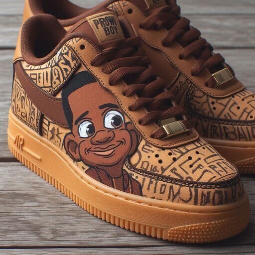 Baskets artistiques en cuir