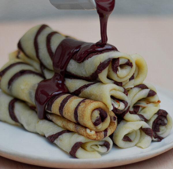 5 crêpes au chocolat