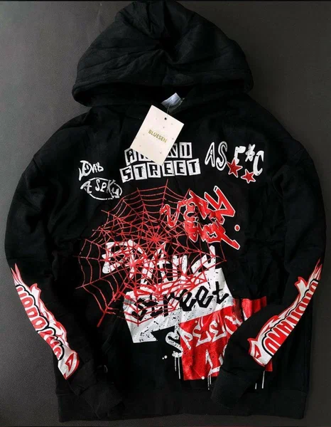 Sweat à capuche streetwear noir