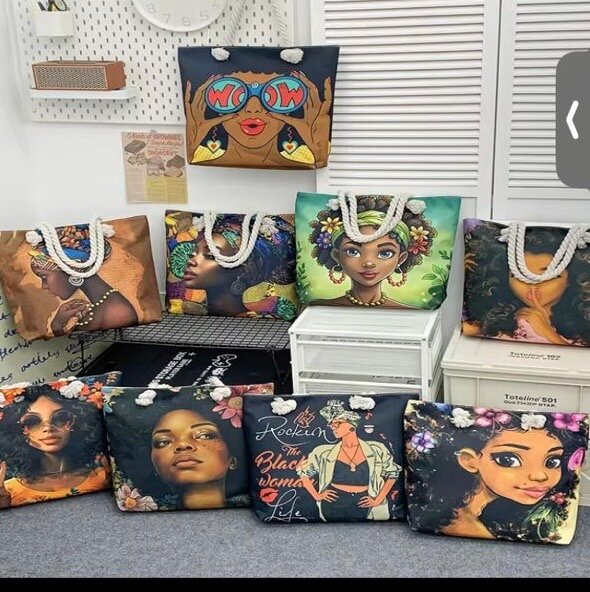 Sac cabas imprimé artistique