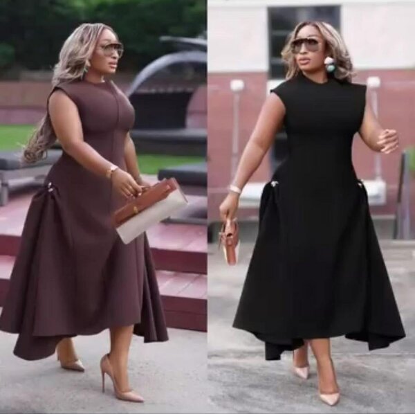 Robe élégante sans manches