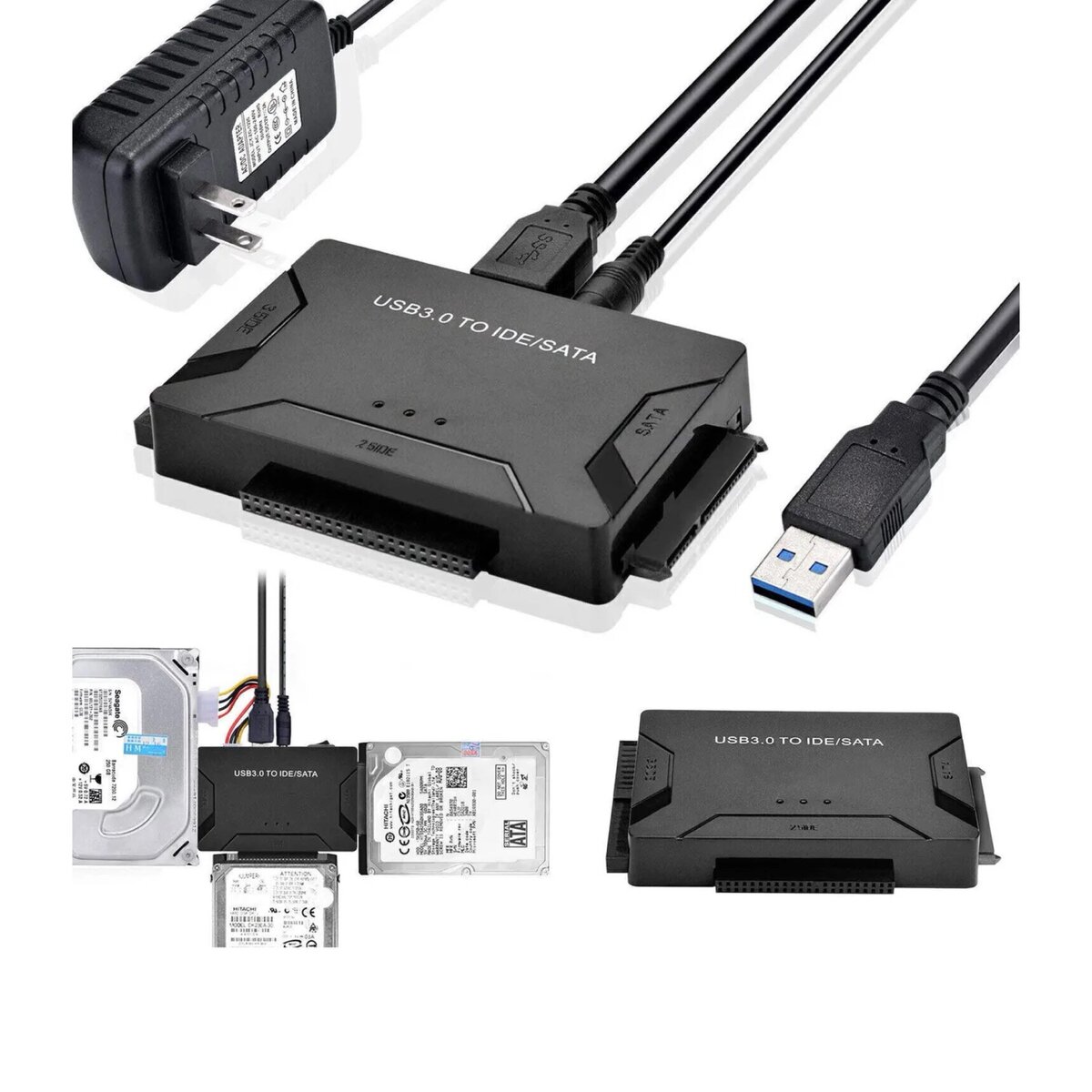 ADAPTATEUR USB 3.0 VERS SATA ET IDE