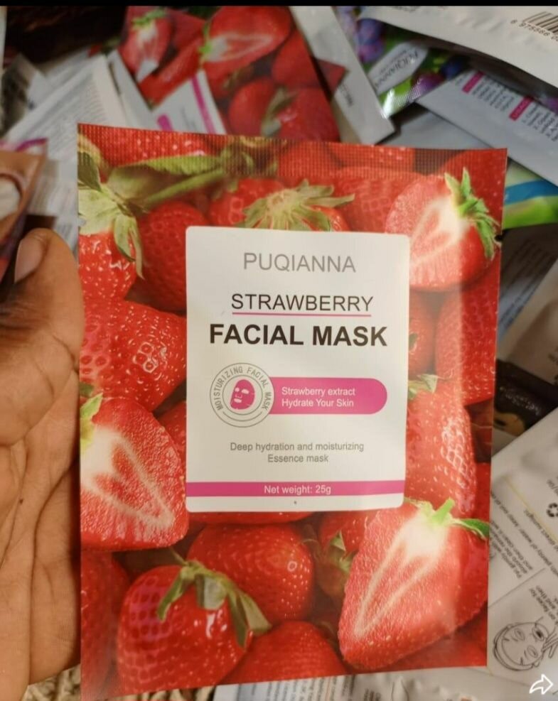 Masque Visage Fraise Hydratant