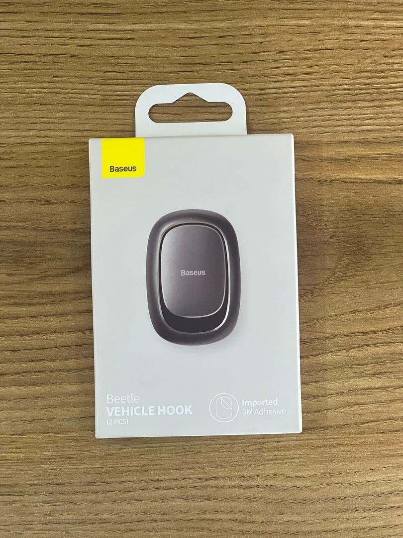 Baseus Beetle Car Hook 2Pcs For Key Chain Hanger, USB Cable