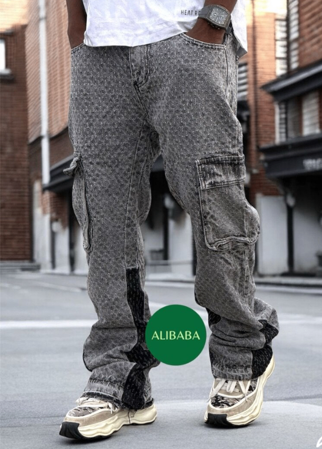 Jean cargo pour hommes