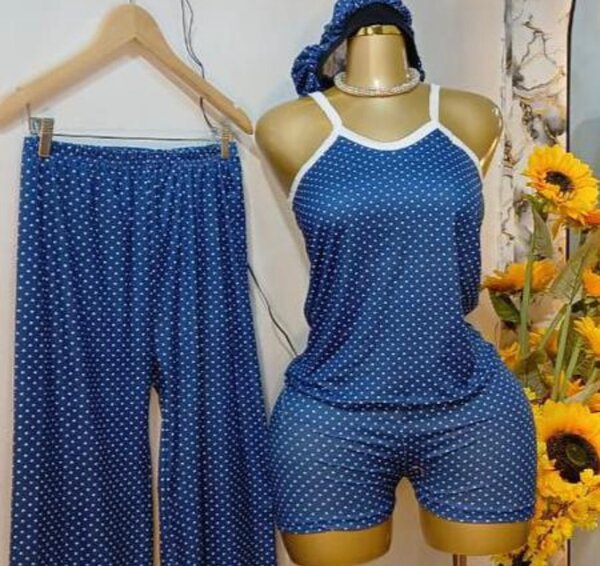 Ensemble Pyjama Bleu Pois