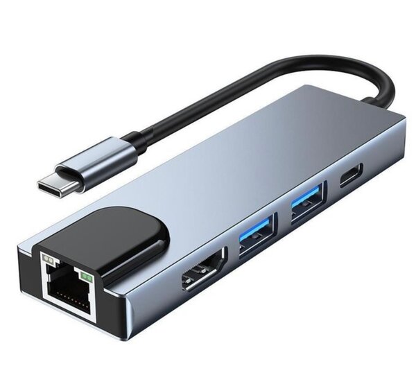 Concentrateur de Type C vers HDTV 5 en 1