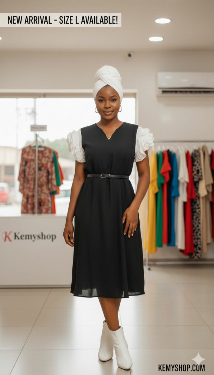 Robe Noire Élégante