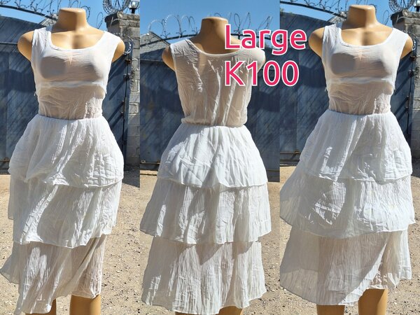 Beautiful and high-quality women's dress made of salaula silk