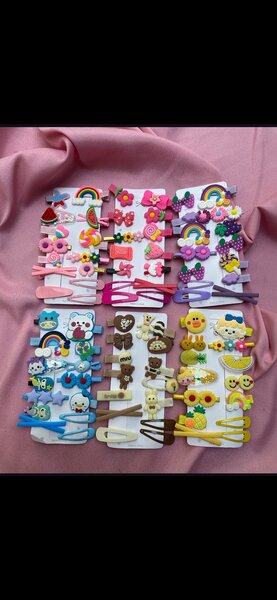 Barrettes colorées fantaisie