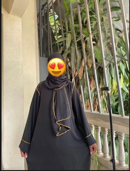 Abaya noire élégante en Jazz