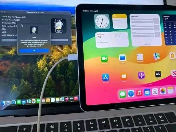 Appareil iOS avec MacBook