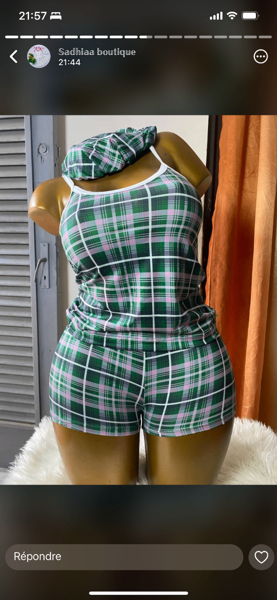 Pyjama d'été fleuri confortable