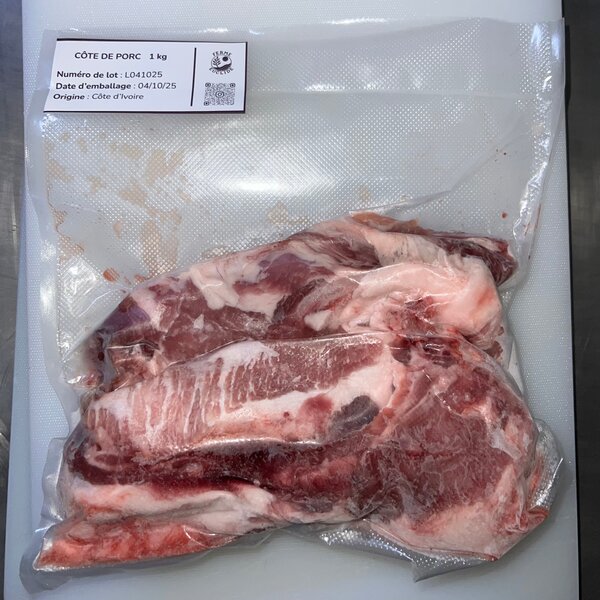 Côtes de porc local