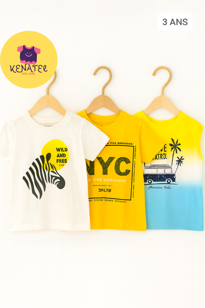 Lot de T-shirts Enfant Stylés