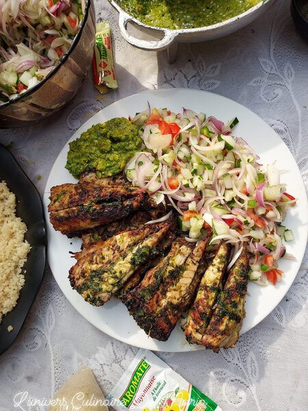 Poisson fumé attieké