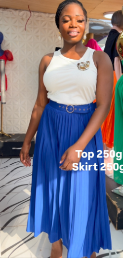Women's blue skirt
