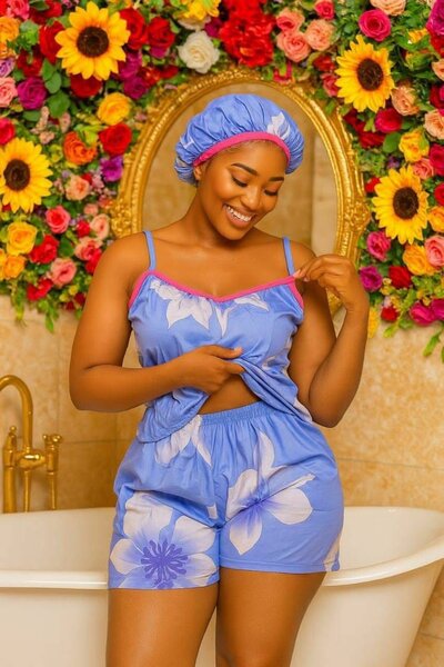 Pyjama d'été femme 3 pièces