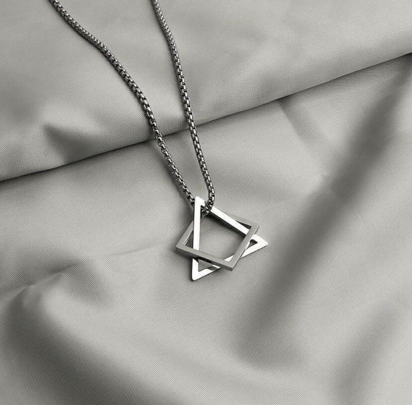 Collier Géométrique Argent