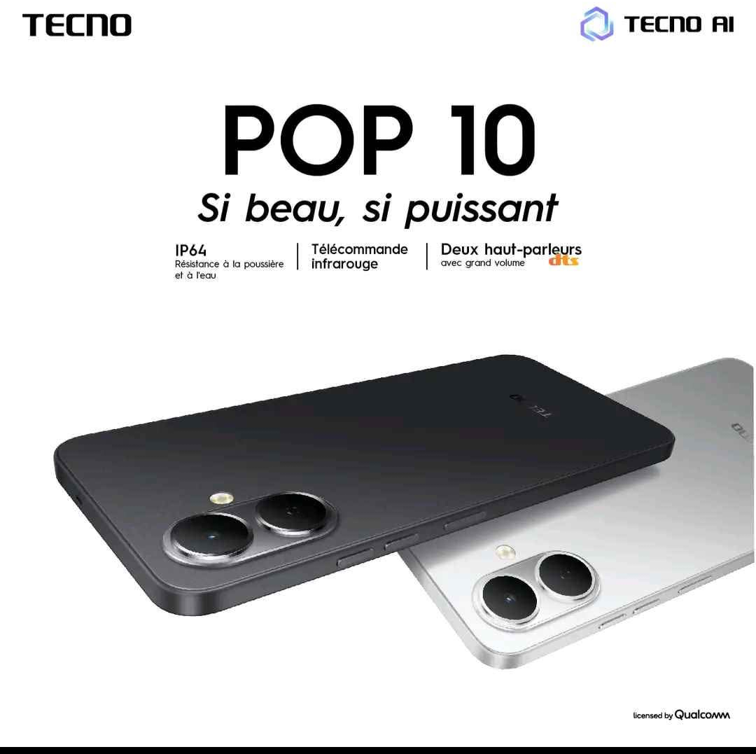 Tecno Pop 10 Téléphone 64GB