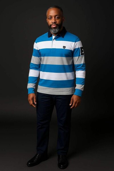 Polo rayé homme élégant