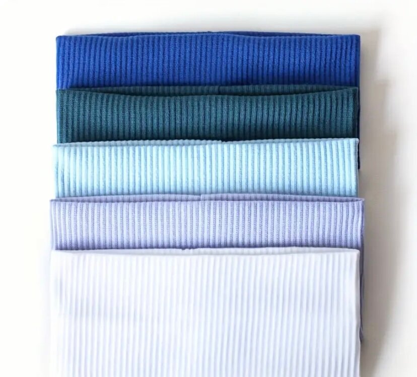 Bandeaux côtelés multicolores