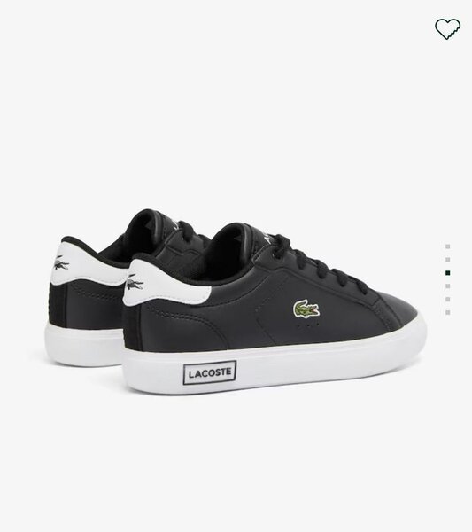 Baskets noires Lacoste