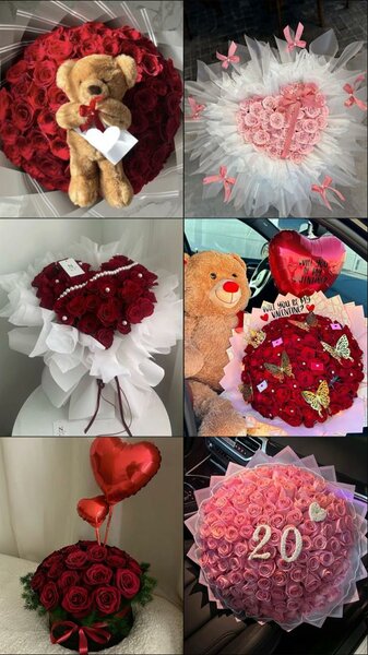 Bouquet romantique de roses