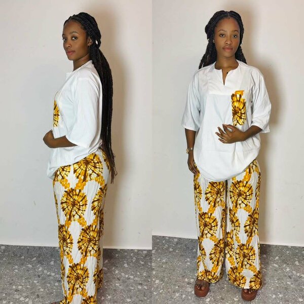 Ensemble Femme en Ankara Stylé