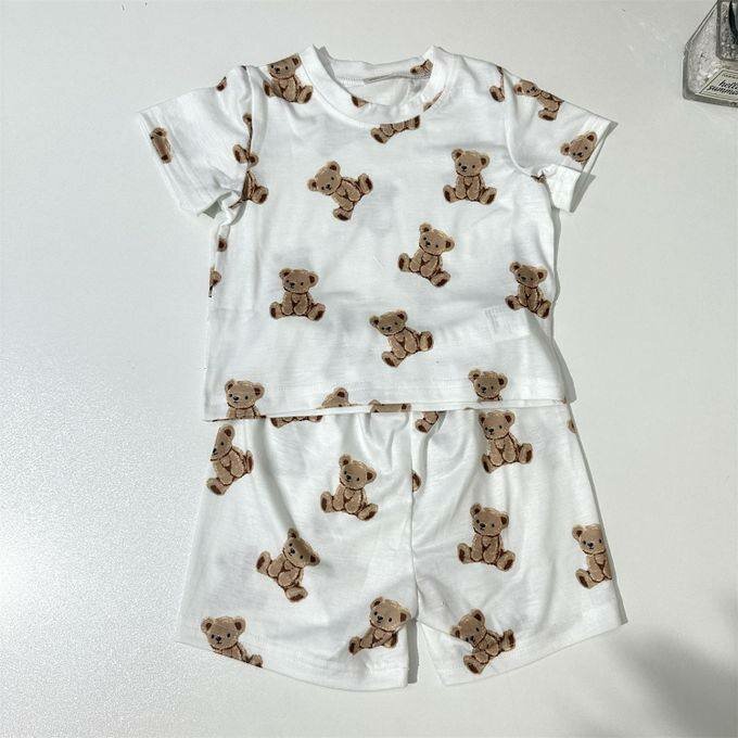 Robe salopette enfant fleurie