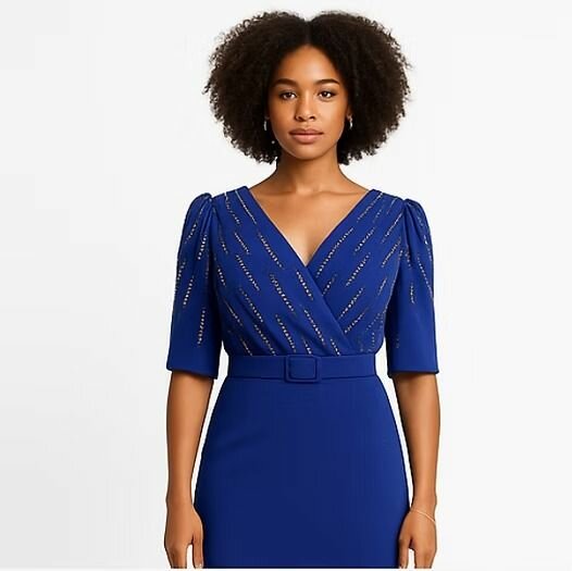Robe bleu élégante soirée