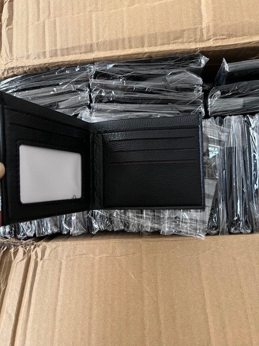 50 pieces portefeuille en cuir en gros