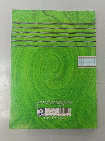 Cahier Étudiant 192 Pages G.C