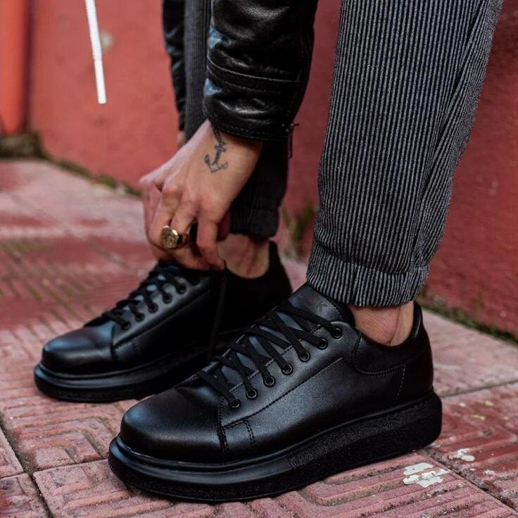 Sneakers en cuir élégants