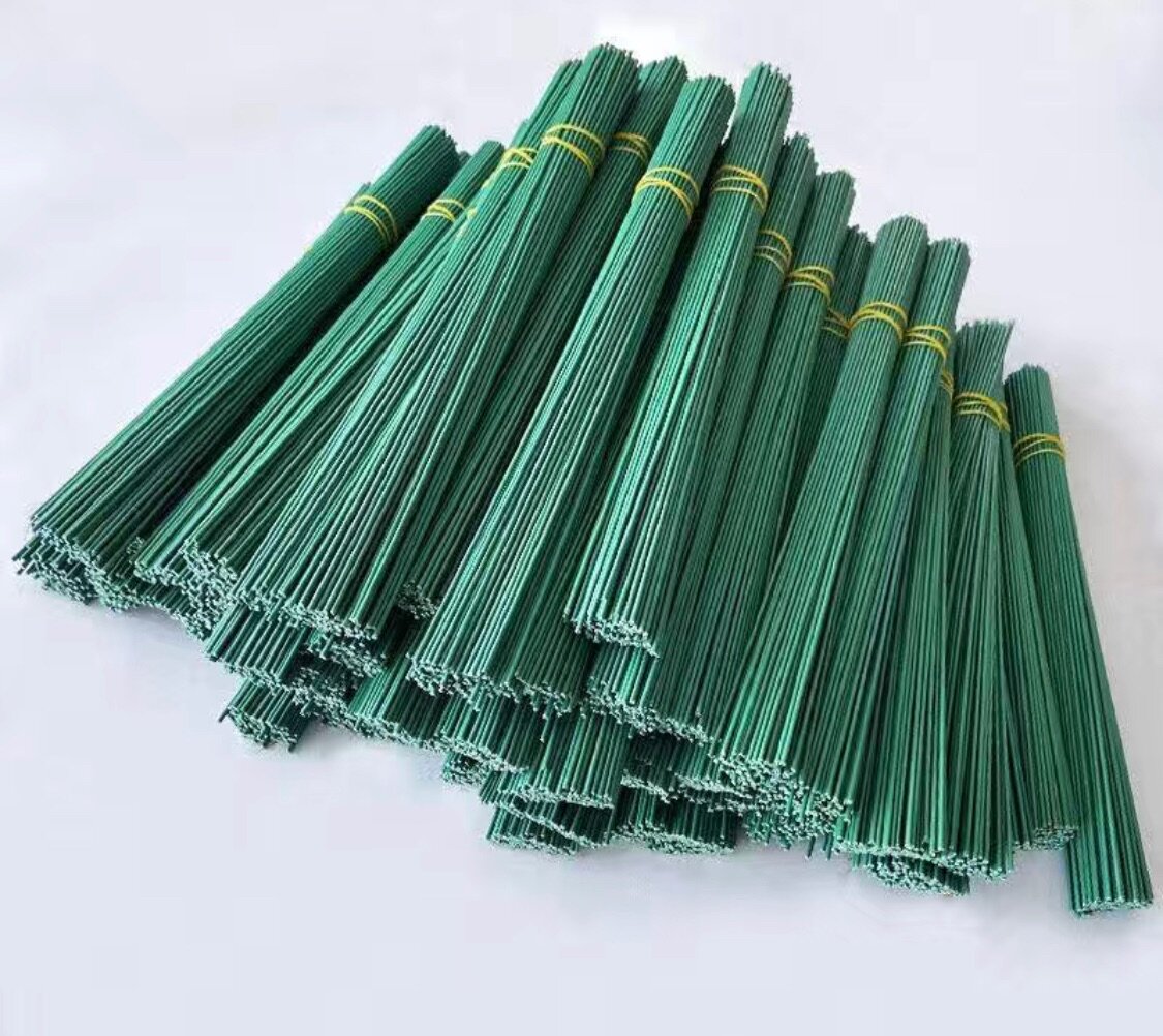 Crochet flower stems