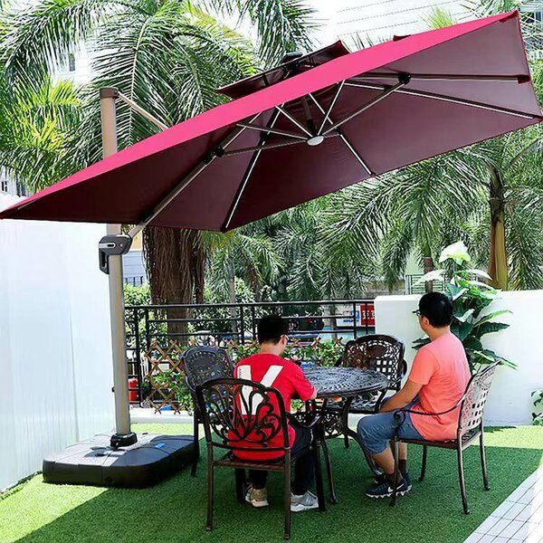 Parasol déporté de jardin