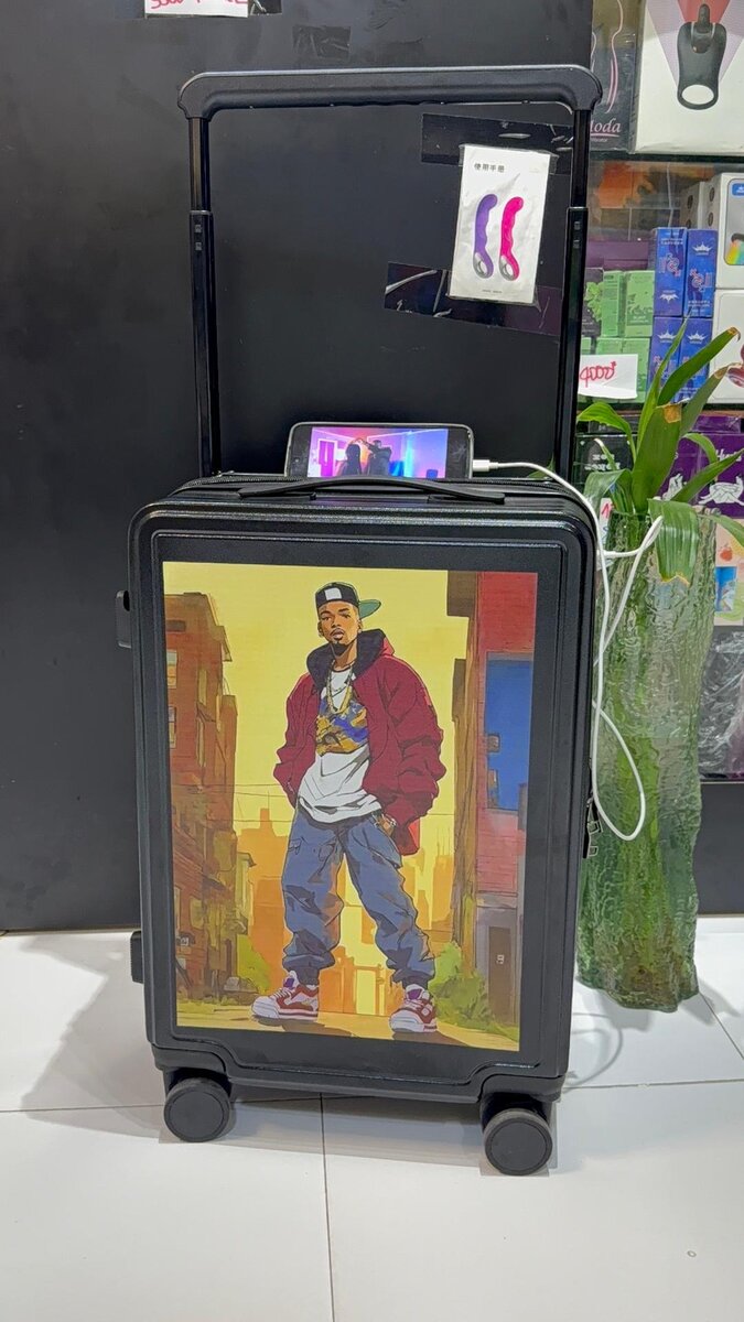 Valise urbaine avec design graffiti